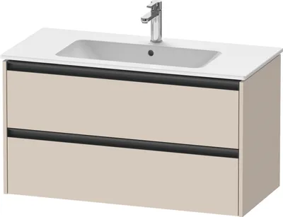 Produktbild von Duravit Ketho.2 Wastafelonderkast 101x48x55 cm Supermat Taupe