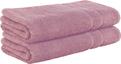 Produktbild von StickandShine 2er SET Premium Frottee Saunatuch 80x200 cm in Mauve Lila  in 500g/m² aus 100% Baumwolle