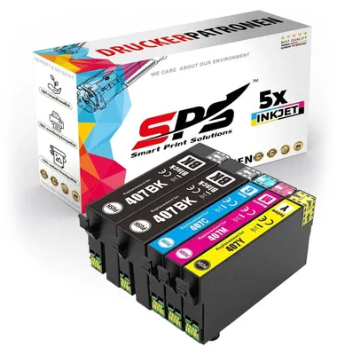 Produktbild von 5x Multipack Set Kompatibel für Epson WorkForce Pro WF 4745 (C13T07U240, C13T07U340, C13T07U440, C13T07U140) Druckerpatronen