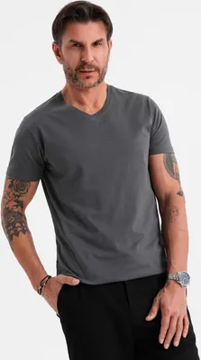 Produktbild von Ombre Clothing Kurzarmhemd für Männer Mario graphit L