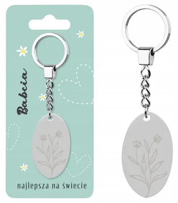 Zdjęcie produktu dla Brelok prezentowy Babcia najlepsza na świecie