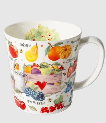 Produktbild von Kaffeebecher Obstgarten, Tasse, Obst Früchte, Sommer, Tassen