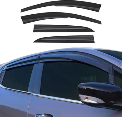 Obrázok produktu pre 4x veterná clona proti dažďu pre Renault Symbol / Thalia 2013-2021 tmavý akryl