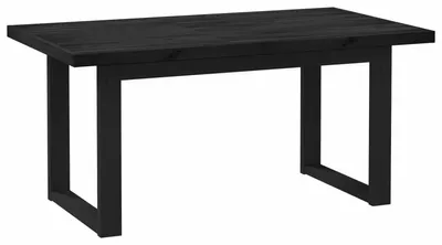 Obrázek produktu pro vidaXL Jídelní stůl NOAIN, 160 cm, masivní borovicové dřevo, černá barva, obdélníkový tvar