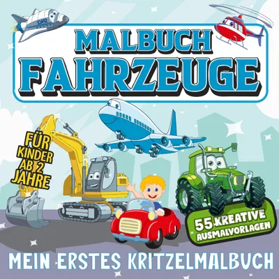 Produktbild von Malbuch Fahrzeuge - Mein erstes Kritzelmalbuch.