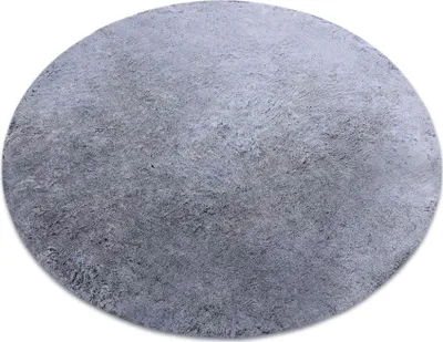Produktbild von Moderner Waschteppich LAPIN Kreis Shaggy, Antirutsch schwarz / elfenbein Grau rund 80 cm