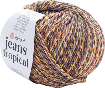 Produktbild von Yarn Art Jeans Tropical 610 Multi Strickgarn