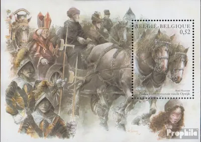 Produktbild von Briefmarken Belgien 2002 Mi Block83 (kompl.Ausg.) postfrisch Pferde