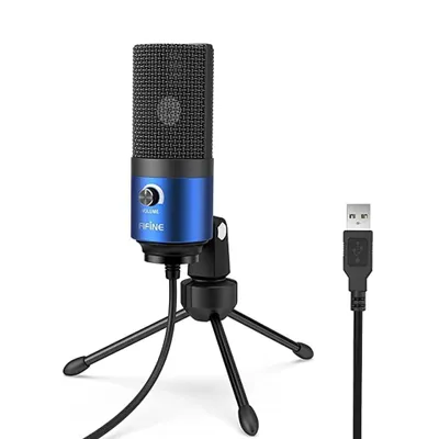 Produktbild von FIFINE USB Mikrofon, PC Kondensator, mit Ständer, Studioqualität Aufnahme für Podcast, Studio, Streaming, Broadcast