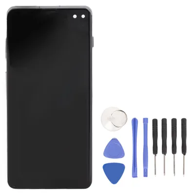 Produktbild von 6,4-Zoll-Telefonbildschirm-Ersatz für Galaxy S10 Plus LCD-Display-Digitizer-Touch-Montage-Reparatursatz SM G975F G975U G975W G975A Schwarz