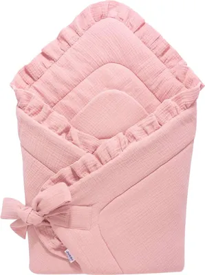 Produktbild von Musselin-Wickeldecke für Babys – Pink
