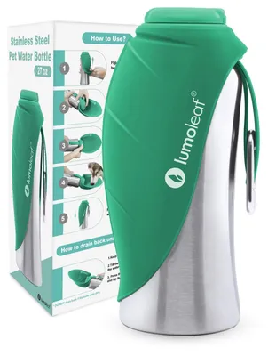 Obrázok produktu pre Solidchoice – Prenosná fľaša na vodu z nehrdzavejúcej ocele pre psov, objem 800 ml