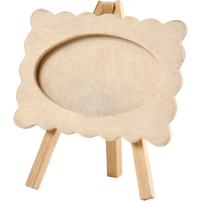 Produktbild von Rahmen auf einer Staffelei, Größe 13,2x11,5 cm, Stärke: 18 mm, Sperrholz, 1Stck