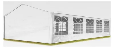 Produktbild von Partyzelt Pavillon 5x10 m in weiß PE Plane 350 N wasserdicht mit UV-Schutz