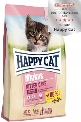 Image de HappyCat 1,5kg Minkas Kitten Care Volaille