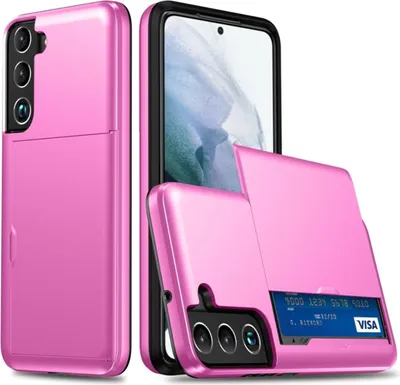 Image de Coque König Design compatible avec le Samsung Galaxy S22 Plus 5G, en plastique souple, de couleur rose