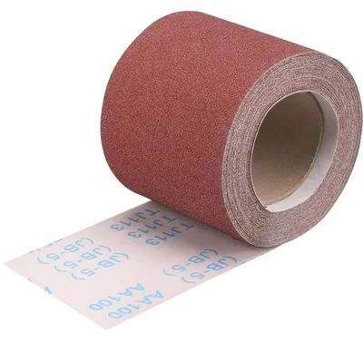 Produktbild von Schleifpapier Rolle 115 mm x 10 m Körnung 100 für Holz und Metall Nassschliff