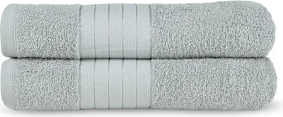 Obrázek produktu pro Muller Textiles 1000.09.93, Stříbrná, Bavlna, 2 kusů, 500 g/m², 70 x 140 cm