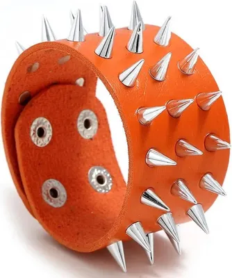 Image de Bracelet Spike Orange pour Hommes - Style Audacieux KP33397