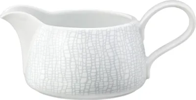Produktbild von Seltmann Weiden L Fashion Sauciere, Soßenkanne, Soßen Kanne, Porzellankanne, Hartporzellan, Weiß / Grau, 480 ml, 1743893