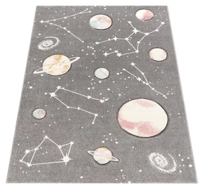 Produktbild von Paco Home Kinder-Teppich Spiel-Teppich Für Kinderzimmer Mit Planeten Und Sternen 160x230 cm