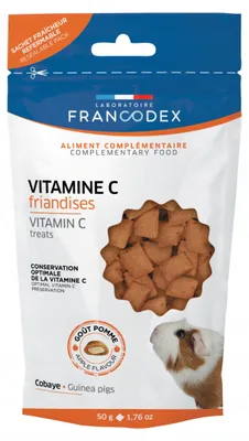 Zdjęcie produktu dla Przysmaki dla świnki morskiej FRANCODEX z witaminą C 50g