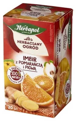 Produktbild von Herbata owocowa Imbir Pomarańcza Pigwa 20 torebek