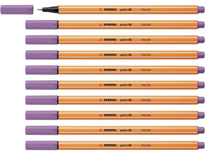 Immagine prodotto di STABILO Fineliner - punta 88 - confezione da 10 - grigio-viola