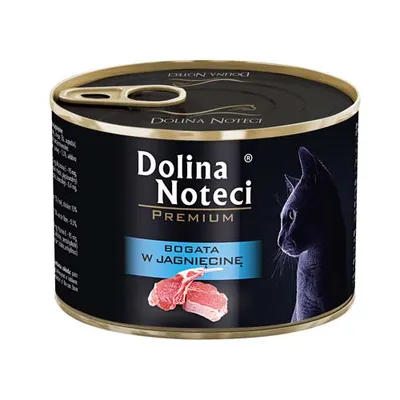 Immagine prodotto di Cibo umido per gatti Dolina Noteci Premium con agnello 185 g