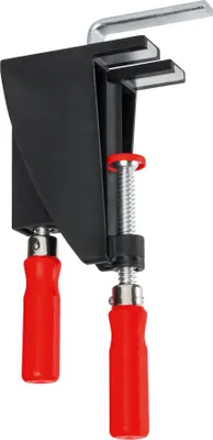A close-up studio shot of a Bessey Richtzwinge clamp.