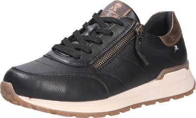 Zdjęcie produktu dla Rieker buty damskie na luźnej wkładce sznurowane buty czarny rekreacyjny, rozmiar buta:39 EU