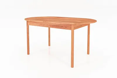 Produktbild von Esstisch Zola oval aus Kernbuche massiv 100x200 mit 2 Verlängerungen bis 290 cm