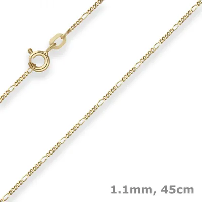 1-1mm-Figarokette-diamantiert-aus-585-Gelbgold-45cm