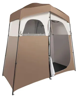 Image de Tente de douche pour camping, tissu résistant, protection de l'intimité, 190T