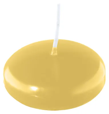 Produktbild von Schwimmkerzen Grapefruit Gelb 24 x Ø 60 mm, 20 Stück