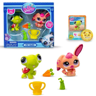 Produktbild von Littlest Pet Shop „Relay Racers“-Set mit Figuren und Zubehör