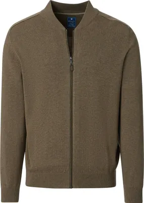 Produktbild von REDMOND Casual Herren Strickjacke College Zipper Comfort Braun XL
