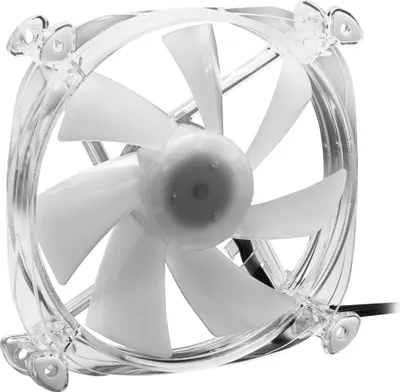 Produktbild von Sharkoon Shark Disc PWM, Ventilator, 12 cm, 400 RPM, 1400 RPM, 82,35 m³/h, Transparent