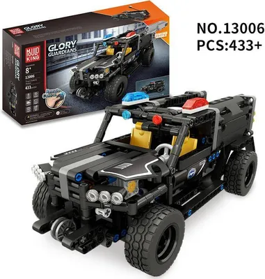 Produktbild von Mould King 13006 Polizeigeländewagen"Glory Guardians"Klemmbausteine 431+pcs Spielzeug Bausatz