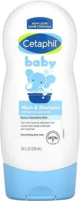 Produktbild von Cetaphil, Baby, Waschen & Shampoo, Haare & Körper, hypoallergen, tränenfrei, 230ml