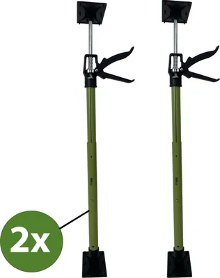 Produktbild von 2x Montagestütze kurz 57 - 117 cm Klicksystem Türspanner Teleskopstütze Einhandstütze Zargenspanner