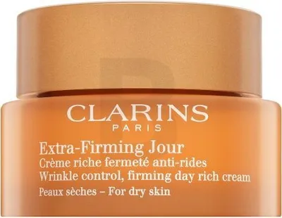 Produktbild von Clarins Extra Firming Day Rich Cream, Tagescreme, Frauen, trockene Haut, Gesicht, Anti-Aging, Anti-Falten, Kräftigend, Nährend, Verjüngend, Glättend, 50 ml