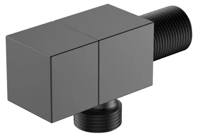 Produktbild von Avapax | Winkelanschlussventil - 1/2 X 3/8 - Messing - Gun Metal Matt - Cube