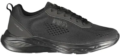 Image de Chaussures de sport noires haut de gamme pour homme, dotées d'une semelle en mousse confortable et de lacets