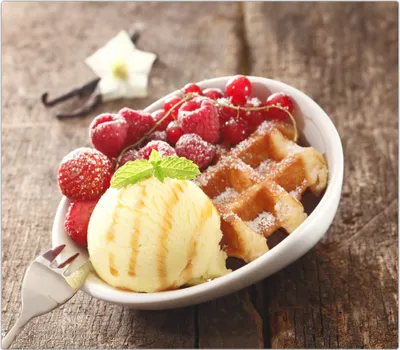 Produktbild von Spritzschutz Herdabdeckplatte Schneidebrett aus Glas Waffel und Eis 1-Teilig (60x52cm)