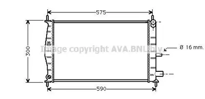 Produktbild von PRASCO FDA2218 Kühler Wasserkühler Motorkühler für FORD Fiesta Mk4 Schrägheck (JAS, JBS) Fiesta Mk4 (J3S, J5S) für MAZDA 121 III (JASM, JBSM)