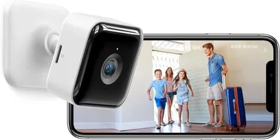 Immagine prodotto di Telecamera di sicurezza interna - Telecamera Wi-Fi - Sorveglianza domestica - Visione notturna migliorata - 3MP - Bianco