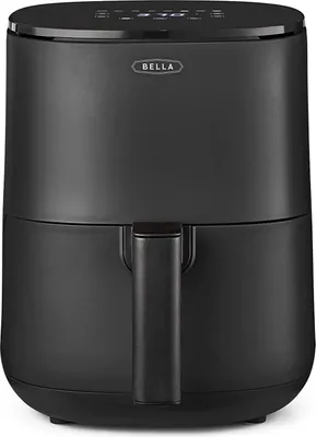 3 L Touchscreen-Luftfritteuse, ölfreies Frittieren, Spülmaschinenfeste Antihaft-Pfanne und Frittiergestell für Einfache Reinigung, mattschwarz