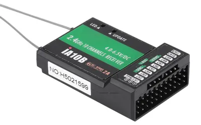 Image de Récepteur Flysky FS-IA10B 2,4 GHz, 10 canaux, avec sortie PPM et port IBus, pour hélicoptère radiocommandé