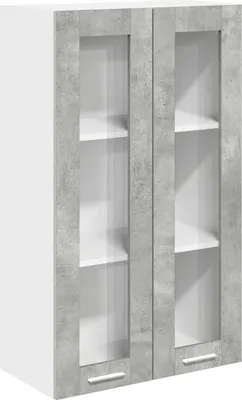 Zdjęcie produktu dla Szafka wisząca z drzwiami Betonowy szary 60 x 31 x 100 cm